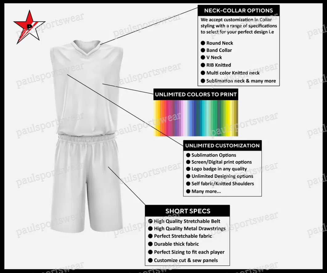 Custom Basketball Wear Jersey Shorts Sports Uniform Men&prime; S Sets Sublimation Reversible Practice Jersey Singlets Basketball Uniforms