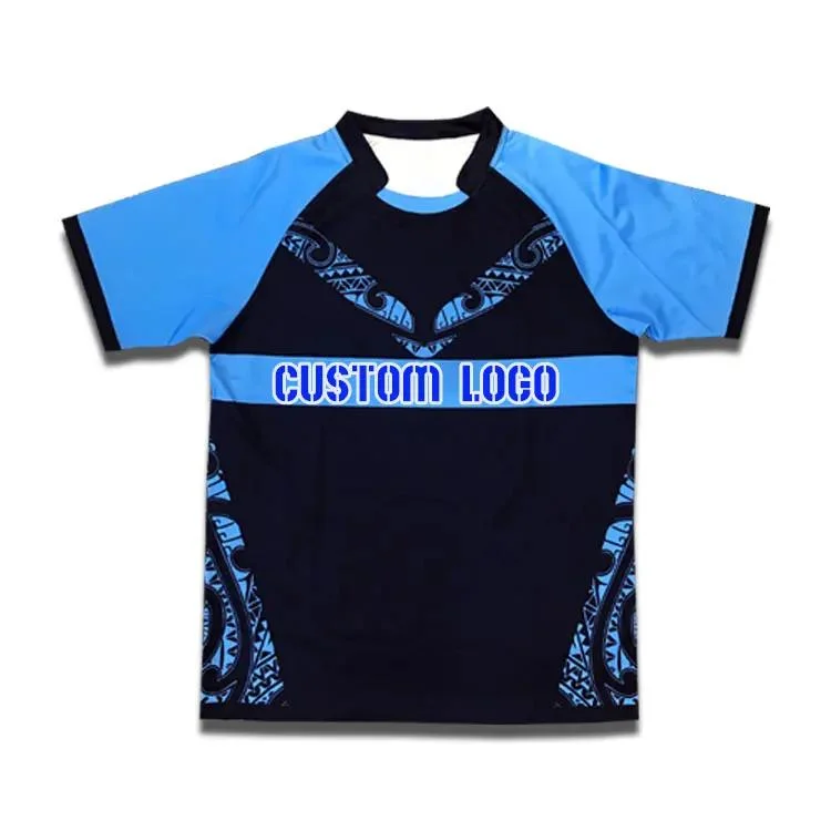 Custom Sublimation 100% Polyester Cheap Rugby Shirt Rugby Jersey Rugby Uniform Rugby Team Wear Rugby Kits Rugby Wear